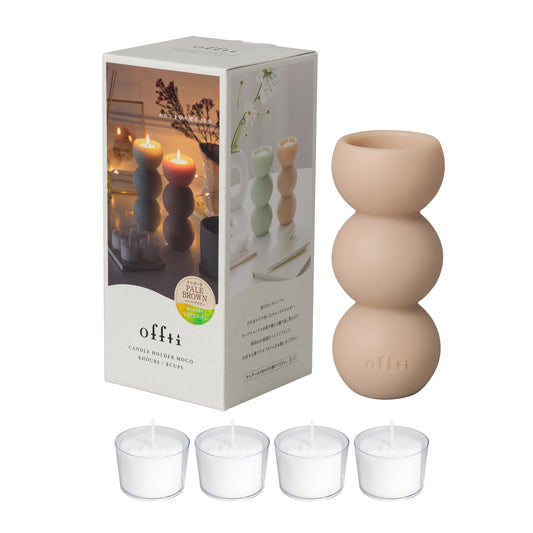 Candle Holder Moco (Pale Brown Citrus Cotton)