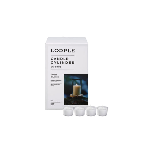 LOOPLE - Candle cylinder wood