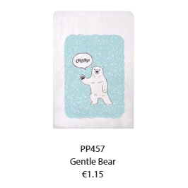 Zipper Bag Gentle Bear LB/WH