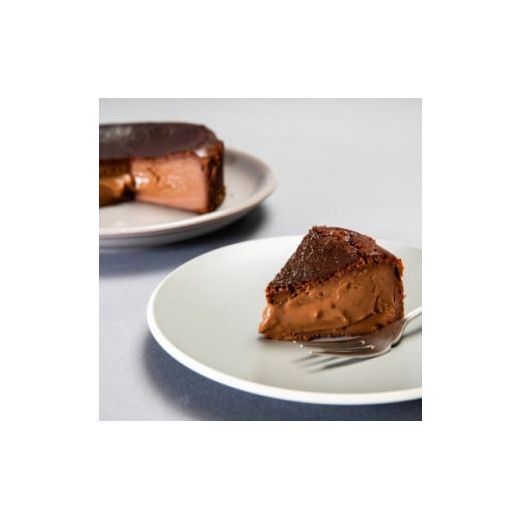 Double chocolate basque cheese