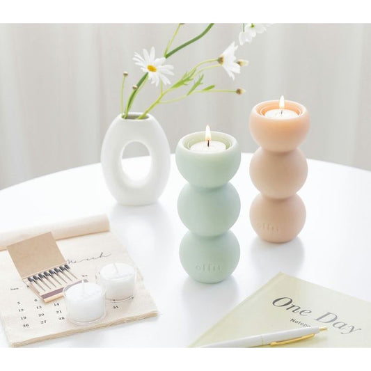 Candle Holder Moco (Pale Green Citrus Cotton)