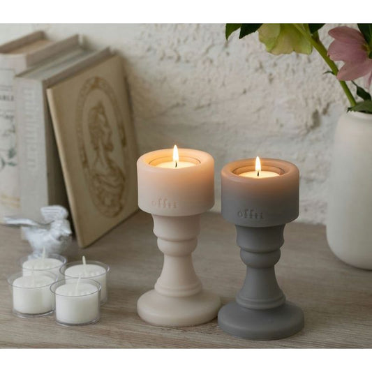 Candle Holder Ancient (Charcoal Gray/ Fruity Bouquet)