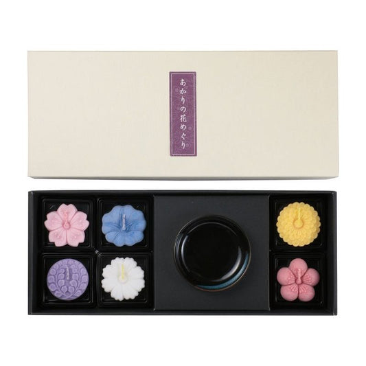 The lights go round the flowersSet of 6